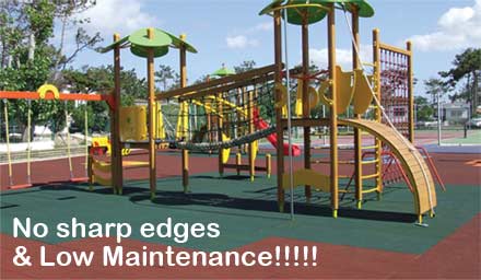 Low maintenance soft surfaces
